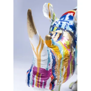 Clearance KARE Design Deco Figurine Rhino Colore 26cm