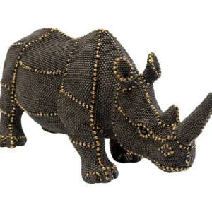 Discount KARE Design Deco Figurine Rhino Rivets Pearls 26cm