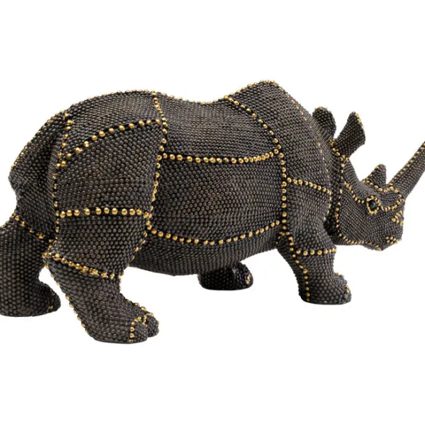 deco_figurine_rhino_rivet_3.webp Discount KARE Design Deco Figurine Rhino Rivets Pearls 26cm