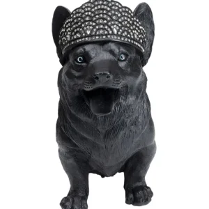 Discount KARE Design Deco Figurine Royal Standing Corgi Black 52cm