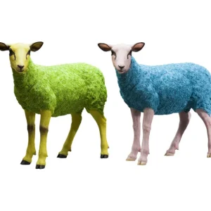 Clearance KARE Design Deco Figurine Sheep Colore Green