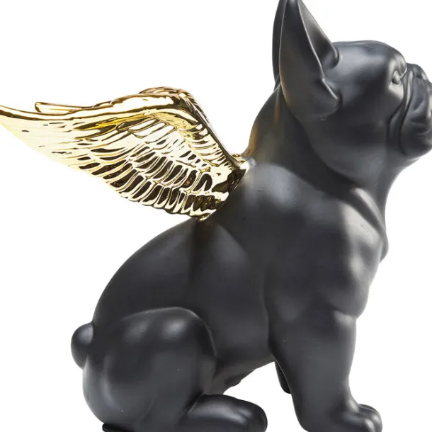 deco_figurine_sitting_ang_3.webp Best KARE Design Deco Figurine Sitting Angel Dog Gold-Black