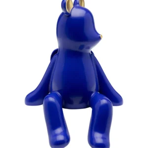 Outlet KARE Design Deco Figurine Sitting Bear Blue 20cm