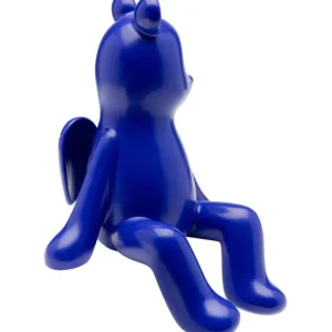 Outlet KARE Design Deco Figurine Sitting Bear Blue 20cm
