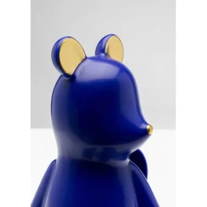 Outlet KARE Design Deco Figurine Sitting Bear Blue 20cm