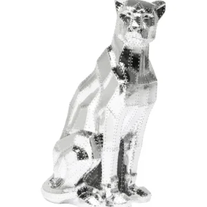Discount KARE Design Deco Figurine Sitting Cat Rivet Chrome 82cm