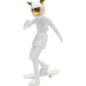 Hot KARE Design Deco Figurine Skating Astronaut White 33cm