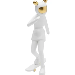 Hot KARE Design Deco Figurine Skating Astronaut White 33cm