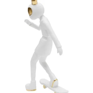 Hot KARE Design Deco Figurine Skating Astronaut White 33cm