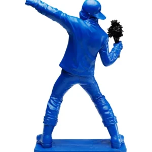 Hot KARE Design Deco Figurine Street Art Bouquet Blue 67cm