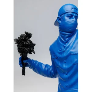 Hot KARE Design Deco Figurine Street Art Bouquet Blue 67cm