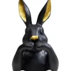 Online KARE Design Deco Figurine Sweet Rabbit Black 23cm