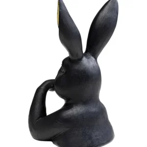 Online KARE Design Deco Figurine Sweet Rabbit Black 23cm