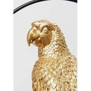 New KARE Design Deco Figurine Swinging Parrot Gold
