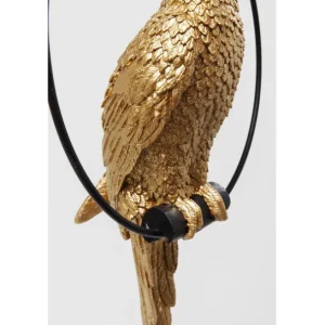 New KARE Design Deco Figurine Swinging Parrot Gold