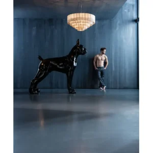 Hot KARE Design Deco Figurine Toto XL Black 180cm
