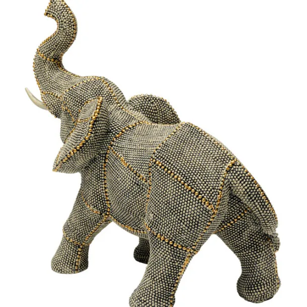 deco_figurine_walking_ele_4.webp Online KARE Design Deco Figurine Walking Elephant Pearls 24cm