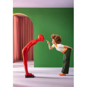 Discount KARE Design Deco Figurine Welcome Guest Red XL 164cm