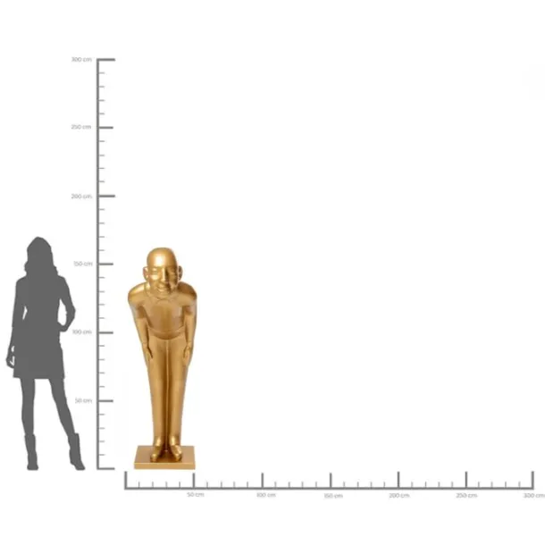 deco_figurine_welcome_gue_6-1.webp Online KARE Design Deco Figurine Welcome Guest Gold XL 164cm
