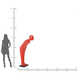 Discount KARE Design Deco Figurine Welcome Guest Red XL 164cm