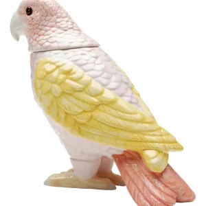 Hot KARE Design Deco Jar Exotic Bird Giallo 23cm