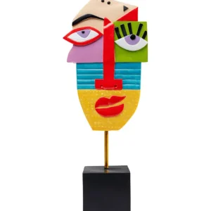 Discount KARE Design Deco Object Abstract Face Multicolour 52cm
