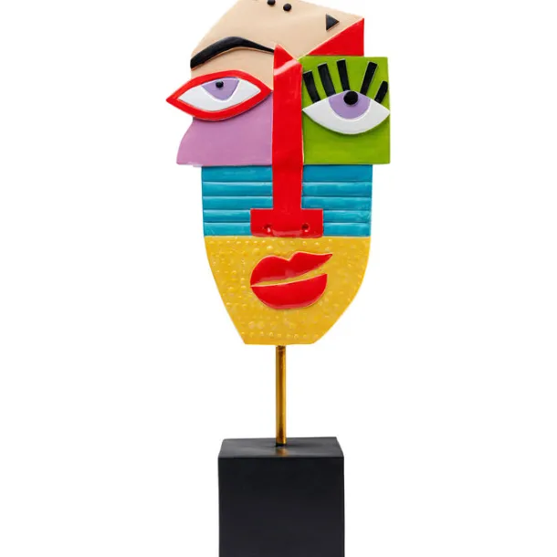 deco_object_abstract_face_0.webp Discount KARE Design Deco Object Abstract Face Multicolour 52cm
