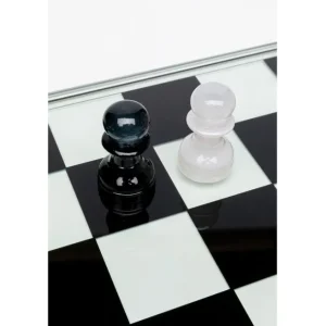 Fashion KARE Design Deco Object Chess Transparent 60x60cm