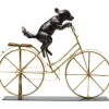 Sale KARE Design Deco Object Dog With Bicycle 44cm