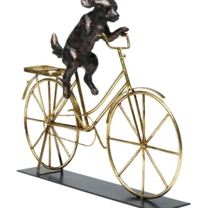 Sale KARE Design Deco Object Dog With Bicycle 44cm