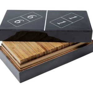 Best KARE Design Deco Object Domino Black 24x7cm