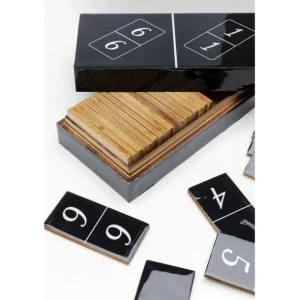 Best KARE Design Deco Object Domino Black 24x7cm