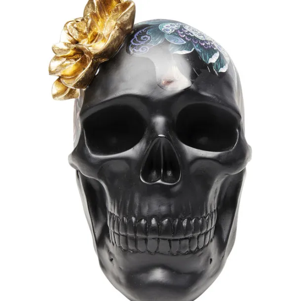 deco_object_flower_skull__0.webp Sale KARE Design Deco Object Flower Skull 22cm