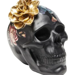 Sale KARE Design Deco Object Flower Skull 22cm