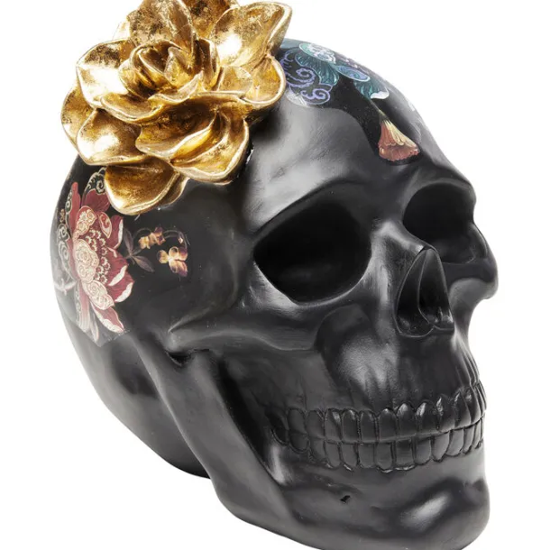 deco_object_flower_skull__2.webp Sale KARE Design Deco Object Flower Skull 22cm