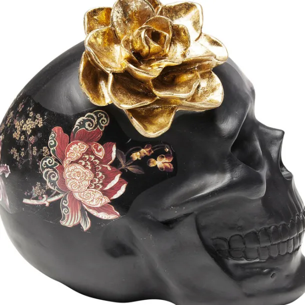 deco_object_flower_skull__3.webp Sale KARE Design Deco Object Flower Skull 22cm