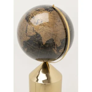 Fashion KARE Design Deco Object Globe Top Gold 132cm