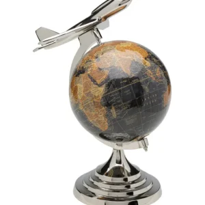 Best KARE Design Deco Object Globe Top Plane 39cm