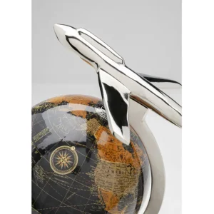 Best KARE Design Deco Object Globe Top Plane 39cm