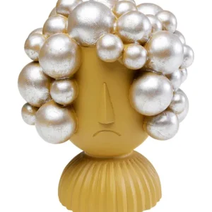 Fashion KARE Design Deco Object Hairstyle Yellow 19cm