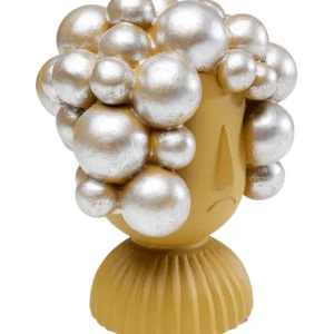 Fashion KARE Design Deco Object Hairstyle Yellow 19cm