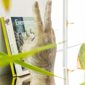 Sale KARE Design Deco Object Hand Victory Tattoo Eye 36cm