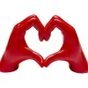 Fashion KARE Design Deco Object Heart Hands Red 12cm
