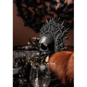 New KARE Design Deco Object King Skull Black 49cm