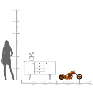 Clearance KARE Design Deco Object Motor Bike Wild 98x40cm