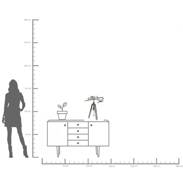 deco_object_plane_tripod__4.webp Fashion KARE Design Deco Object Plane Tripod 54cm