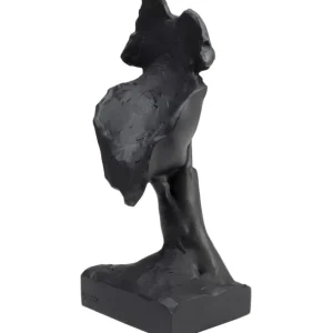 Hot KARE Design Deco Object Quiet Face Black 31cm