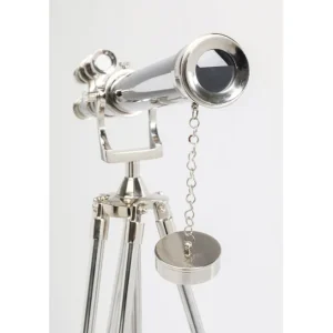 Best KARE Design Deco Object Telescope Silver 125cm