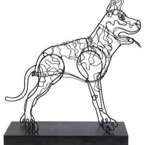 Outlet KARE Design Deco Object Wire Attack Dog 36cm
