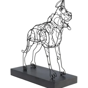 Outlet KARE Design Deco Object Wire Attack Dog 36cm